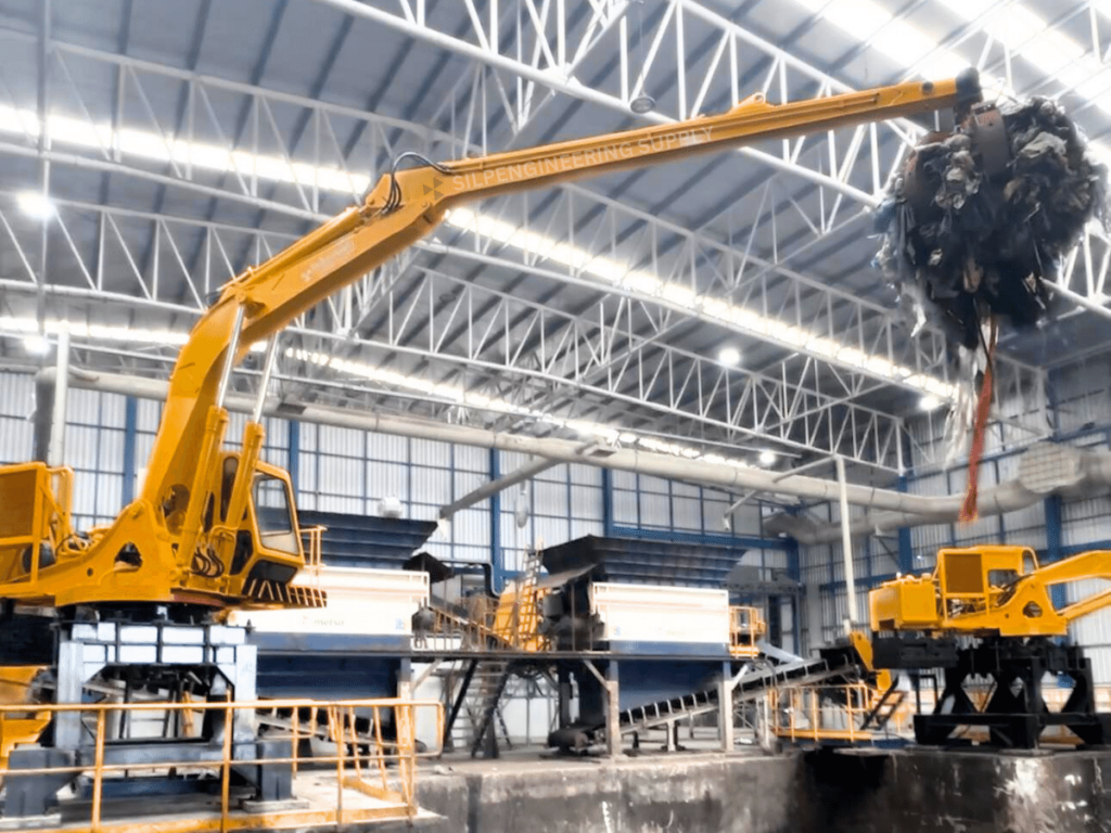 ตะกาวคีบขยะ ระบบไฮดรอลิค - Silp engineering